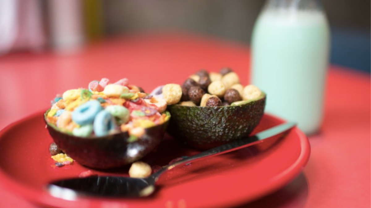 London Cafe Happily Ruins Our Day by Serving Cereal in an Avocado Carcass